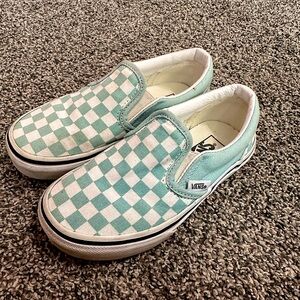 Teal girls vans